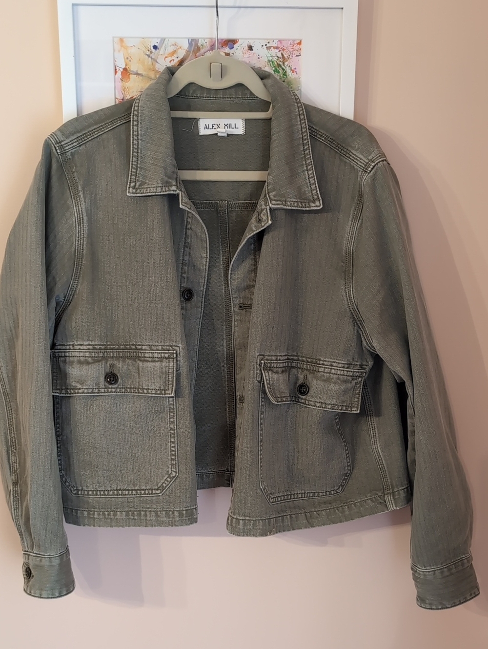 Alex Mill Olive Green Cotton Jacket